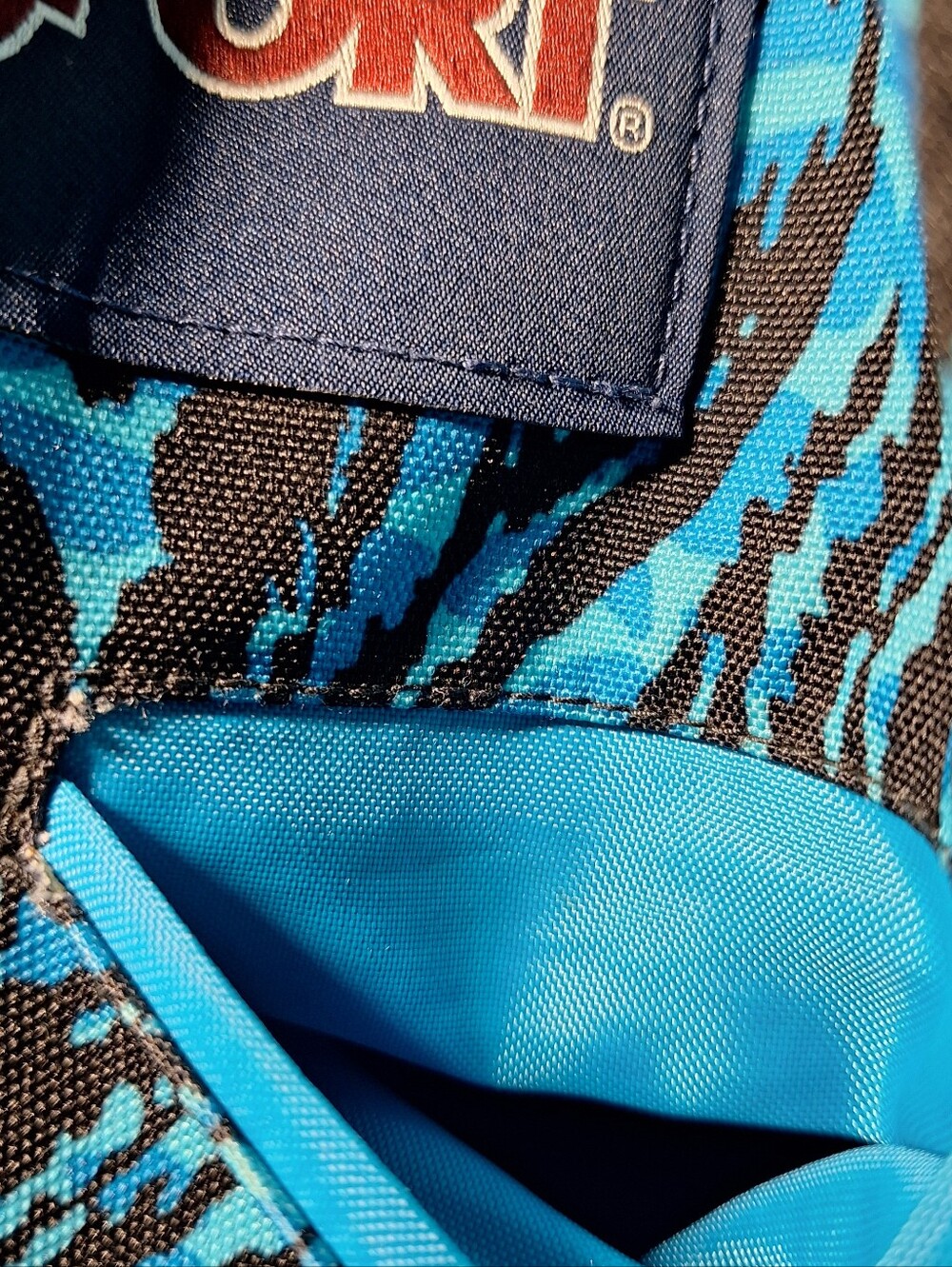 Jansport Backpack, Zebra Stripes, Black & Blue - Picture 13 of 15